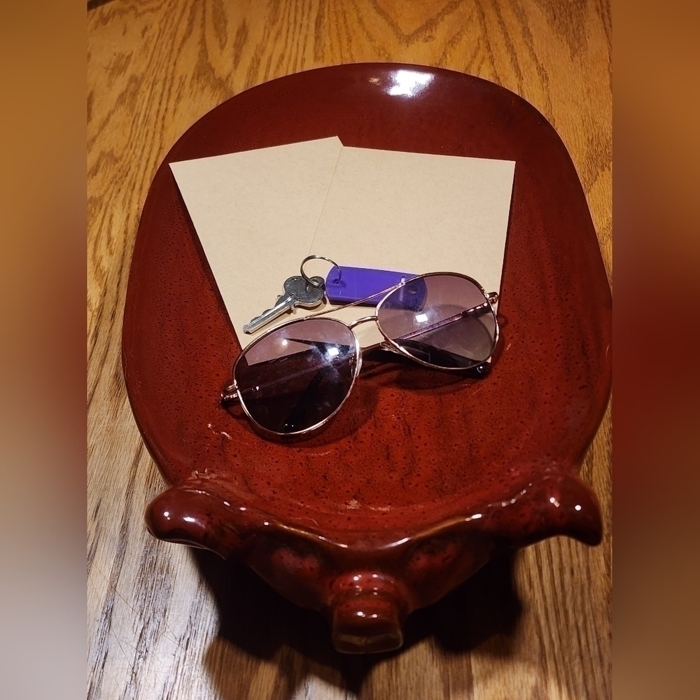 Ceramic Pig Dish For Fruit Keys Mail Meat Tapas